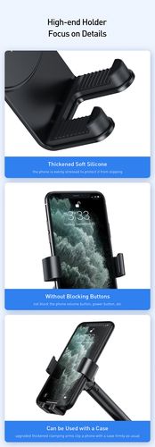 Automobilinis laikiklis 4.7-6.5" ekranų telefonams su siurbtuku, juodas SUYL-JY01 6953156220966