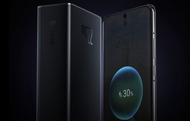 LiPo išorinis akumuliatorius (Powerbank) 30000mAh 22.5W su PD3.0 QC3.0 2xUSB + USB-C Star-Lord juodas BASEUS PPXJ080101 6932172620714