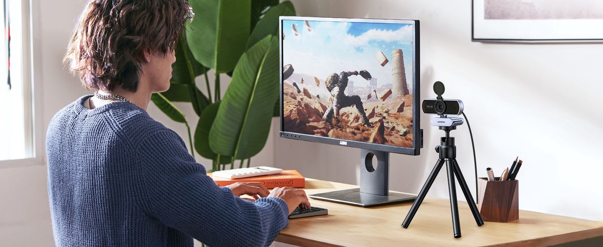 Webkamera USB FHD 2K@30FPS ar dubulto trokšņu slāpēšanas mikrofonu, privātuma pārsegs UGREEN/25442 6941876224425