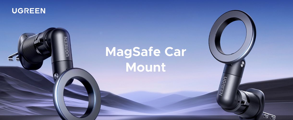 Automobilinis magnetinis telefono laikiklis (į ventiliacijos groteles), juodas UGREEN/65185 6941876261857