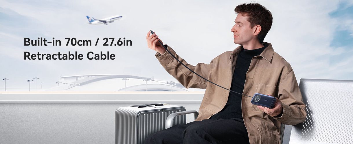 LiPo PowerBank 20000mAh 67W с выдвижным кабелем EnerCore CR11 BASEUS E0027H00 6932172691929