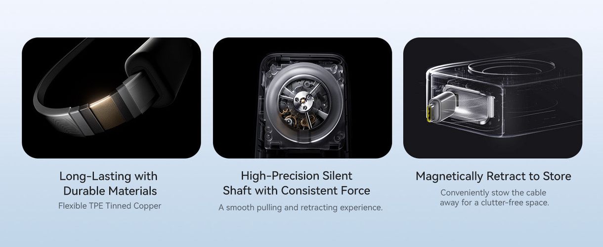 LiPo PowerBank 20000mAh 67W с выдвижным кабелем EnerCore CR11 BASEUS E0027H00 6932172691929