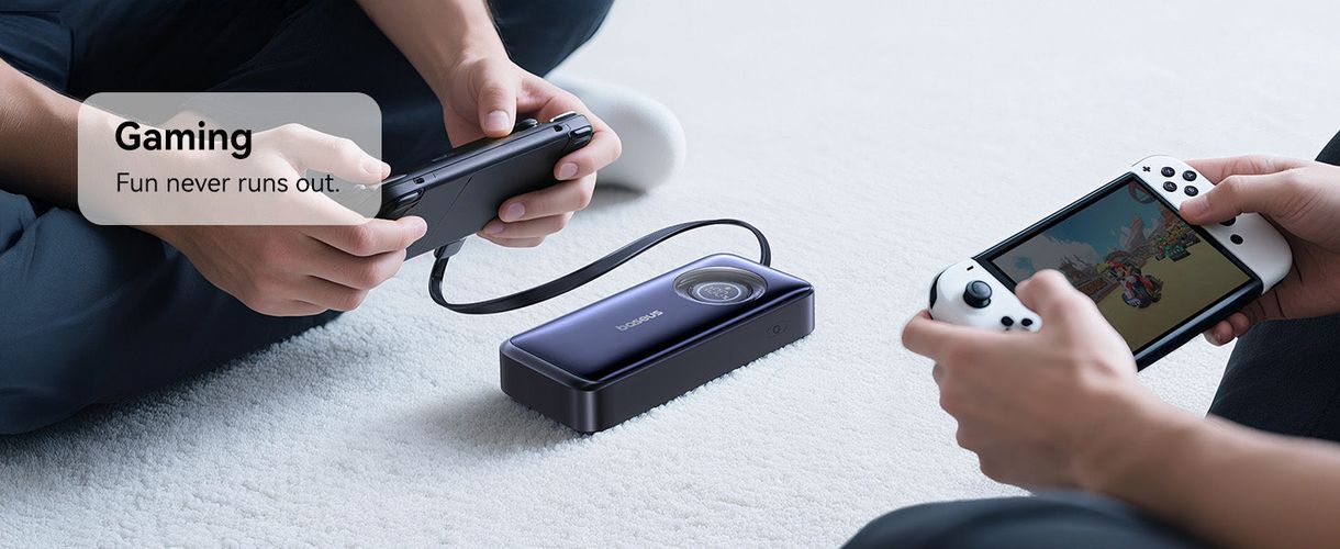 LiPo PowerBank 20000mAh 67W с выдвижным кабелем EnerCore CR11 BASEUS E0027H00 6932172691929