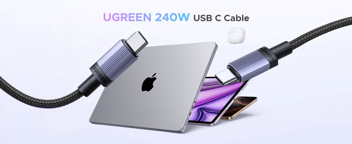 Kaabel USB C isane - USB C isane 0,5m 240W L532 UGREEN UGREEN/65906 6941876269068