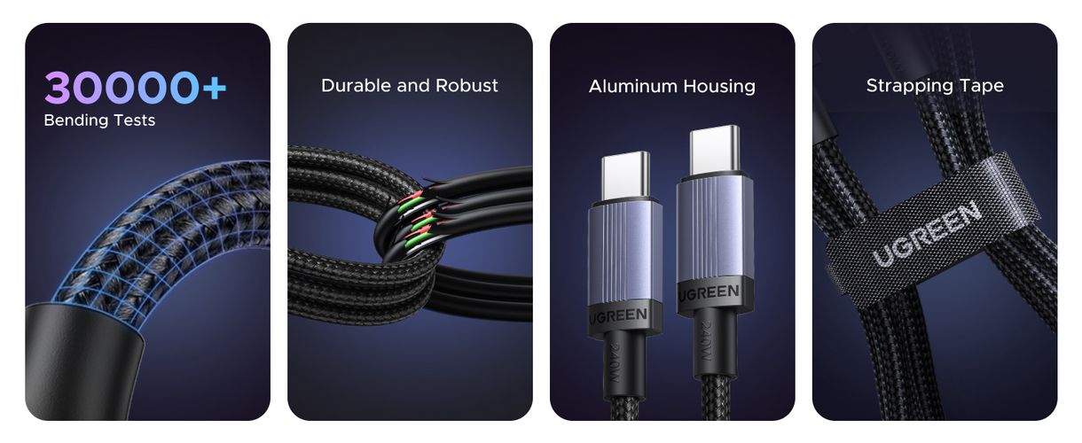 Kaabel USB C isane - USB C isane 0,5m 240W L532 UGREEN UGREEN/65906 6941876269068