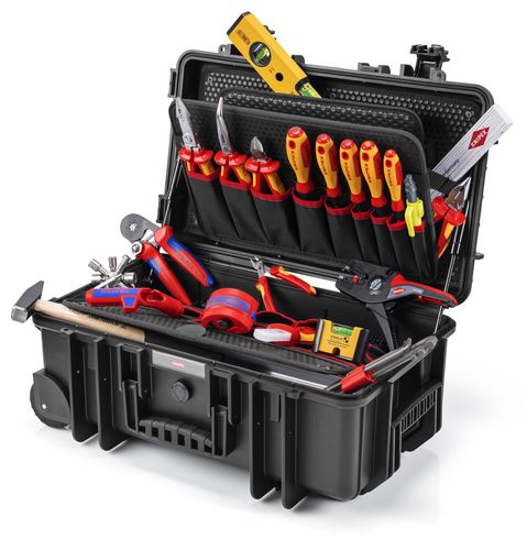 KNIPEX 00 21 33 E Tool Case "Robust26 Move" Electric 22 parts 550 mm 00 21 33 E