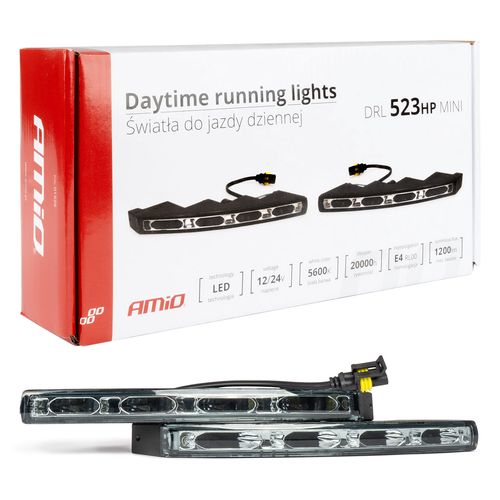 Daytime running lights DRL 523HP mini, AMiO 5903293015261