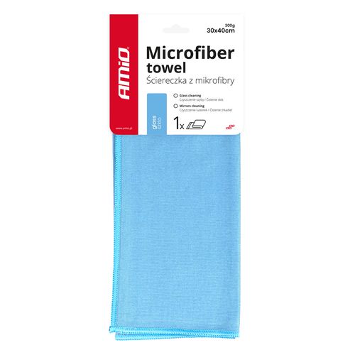 Microfiber cleaning towel for windows 30x40cm AMIO-01747, AMiO 5903293017470