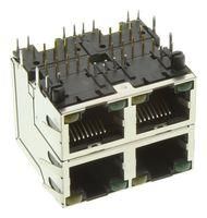 CONN, RJ45, STACKED, JACK, 8P8C, 4PORT RJSAE-5384-04