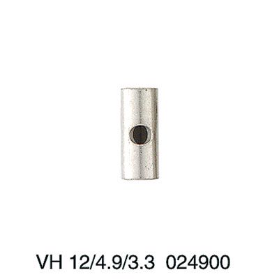 Connecting sleeve (terminal), Height: 4.9 mm, Width: 4.9 mm, Depth: 12 mm, Copper Weidmuller 0249000000 04008190129507