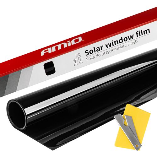 Solar Window Film Ultra Dark Black 0,5x3m (1%), AMiO 5903293029367