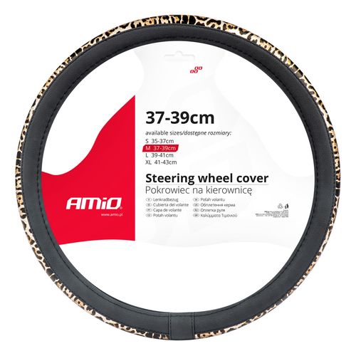 Steering wheel cover SWC-43-M (37-39cm), AMiO 5903293029848