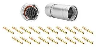 CIRCULAR CONNECTOR, PLUG, 19POS, CABLE RT061619SNH03SS-K