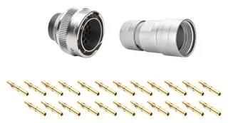 CIRCULAR CONNECTOR, PLUG, 23POS, CABLE RT061823PNH03SS-K