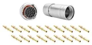 CIRCULAR CONNECTOR, PLUG, 23POS, CABLE RT061823SNH03SS-K