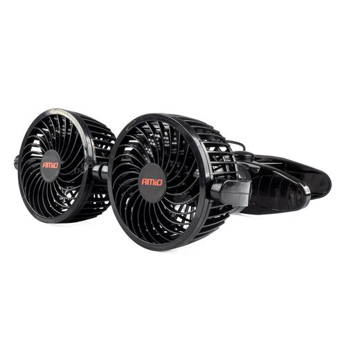Car fan with clip 2x4" 12V, AMiO 5903293030127