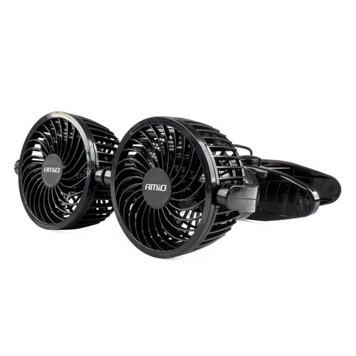 Car fan with clip 2x4" 24V, AMiO 5903293030134