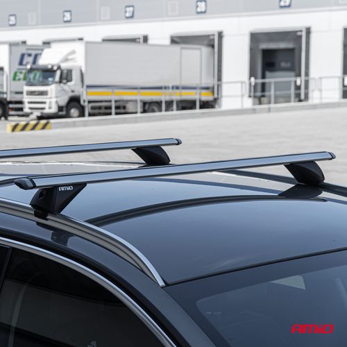 Aluminium integrated roof rack bars 135 cm model CRR-04, AMiO 5903293031520
