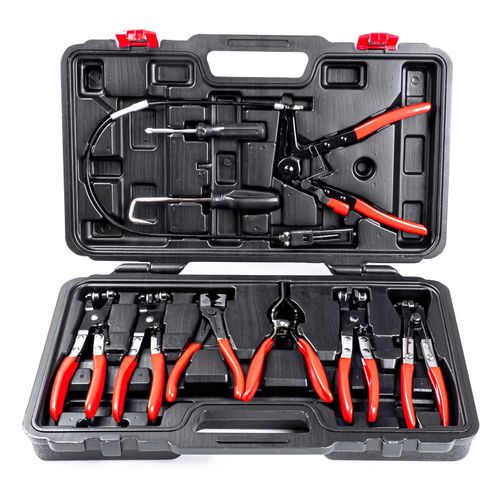 Hose clamp plier set in box 9pcs, AMiO 5903293032305