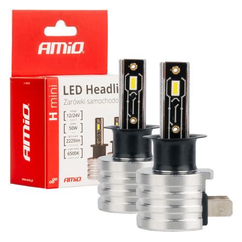 LED Headlights H-mini Series H3 AMiO-03330, AMiO 5903293033302
