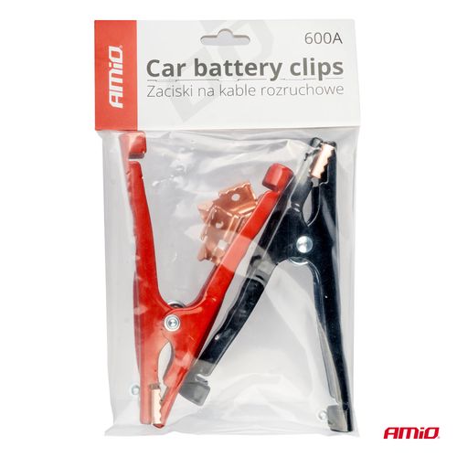 Krokodilinės jungtrys 170mm 600A, 2vnt, AMiO AMIO-03526 5903293035269