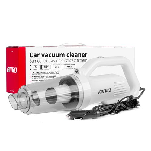 Car vacuum cleaner 12V 60W HEPA 5kPa AMIO-03691, AMiO 5903293036914