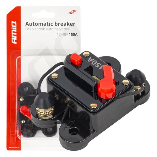Automatic car fuse, circuit breaker 12-48V 150A AMIO-03829, AMiO 5903293038291