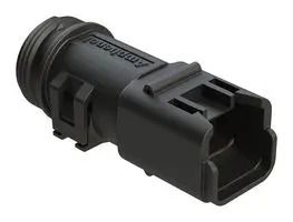 BACKSHELL, PLUG CONN, 2POS, 180DEG, BLK ATBS-227-0205