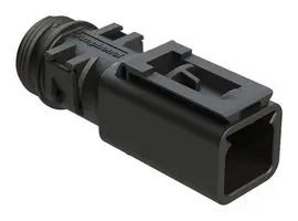 BACKSHELL, RCPT CONN, 2POS, 180DEG, BLK ATBS-257-0205