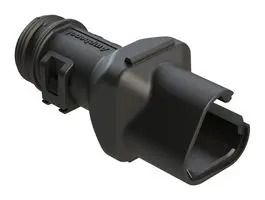 BACKSHELL, PLUG CONN, 3POS, 180DEG, BLK ATBS-259-0305