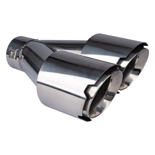 Exhaust silencer tip stainless steel chrome AMIO-04068, AMiO 5903293040683