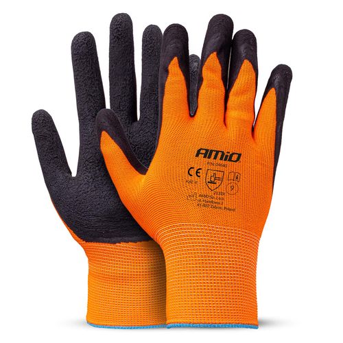 PE Latex foamsafety gloves 4 pcs Size 9 (2 pairs), 2132X AMIO-04640, AMiO 04640 5903293046401