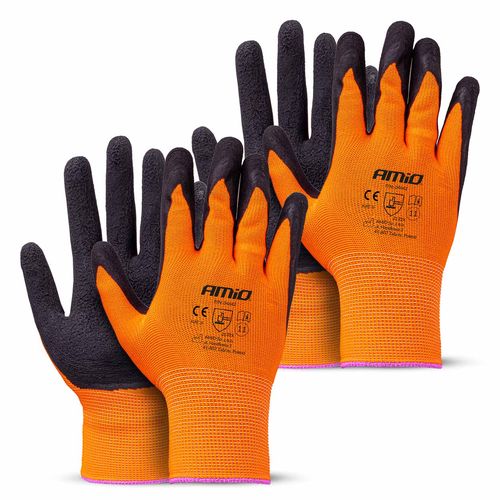 PE Latex foamsafety gloves 4 pcs Size 11 (2 pairs), 2132X AMIO-04642, AMiO 04642 5903293046425