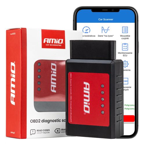OBD2 diagnostic scanner AMIO-04733, AMiO 5903293047330