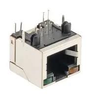 RJ45 CONN, R/A JACK, 8P8C, 1PORT, SHLD SMJ-RJ45S90-LED