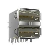 STACKED USB CONN, 2.0 TYPE A, R/A, 8POS 72309-7043BLF