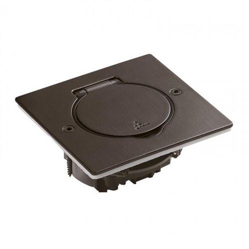 Floor box 2mod. 089750 Legrand (brushed brown steel) L089750