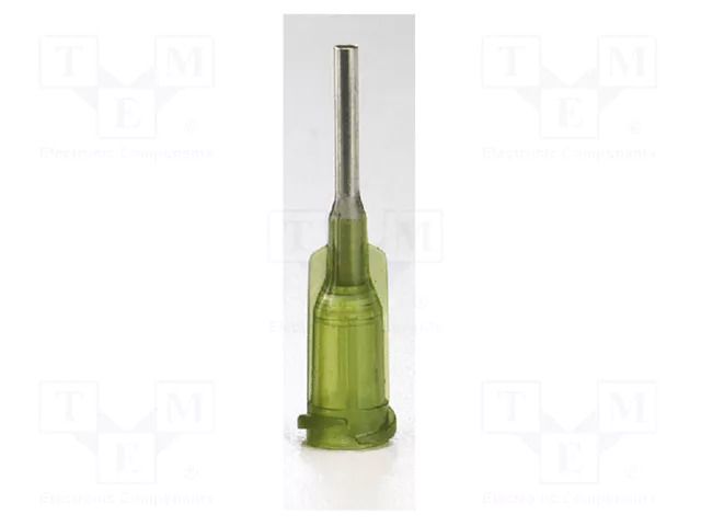 Needle: steel; 1.5"; Size: 14; straight; Mounting: Luer Lock METCAL 914150-TE