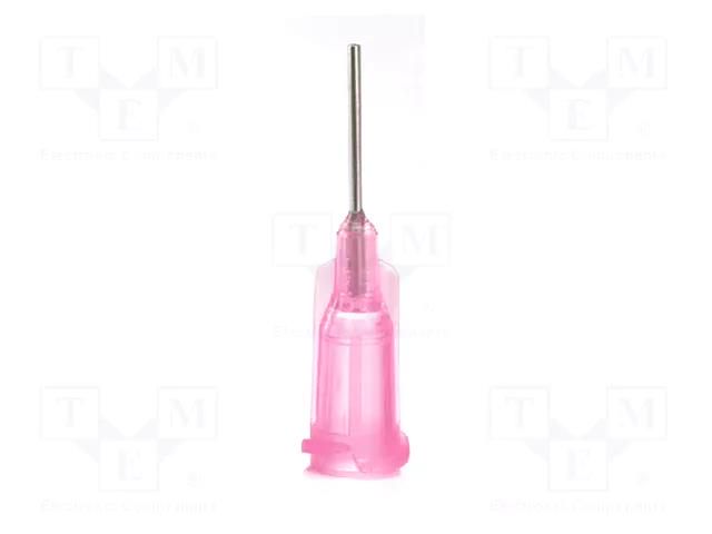 Needle: steel; 0.25"; Size: 20; straight; Mounting: Luer Lock METCAL 920025-TE