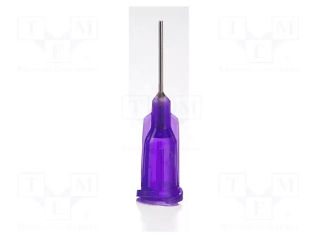 Needle: steel; 1"; Size: 21; straight; Mounting: Luer Lock METCAL 921100-TE
