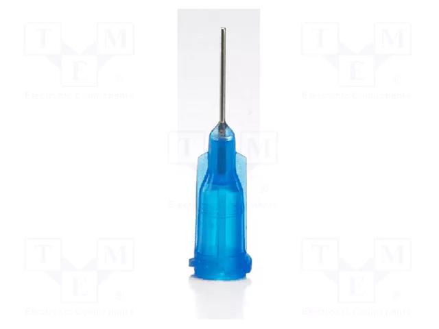 Needle: steel; 1.5"; Size: 22; straight; Mounting: Luer Lock METCAL 922150-TE