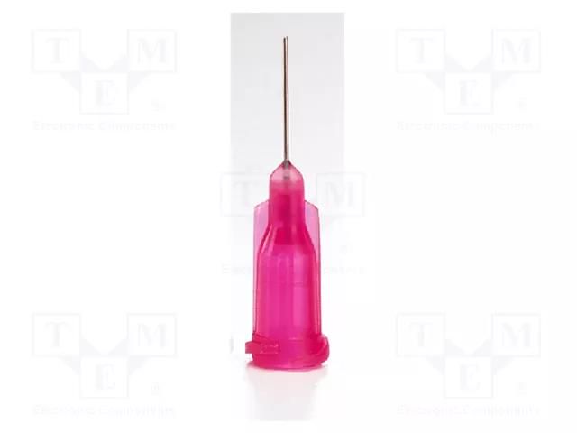 Needle: steel; 0.5"; Size: 25; straight; Mounting: Luer Lock METCAL 925050-TE