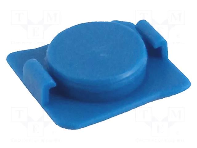 Syringe plug; 30/55ml; blue; polyetylene METCAL 93055-ECB