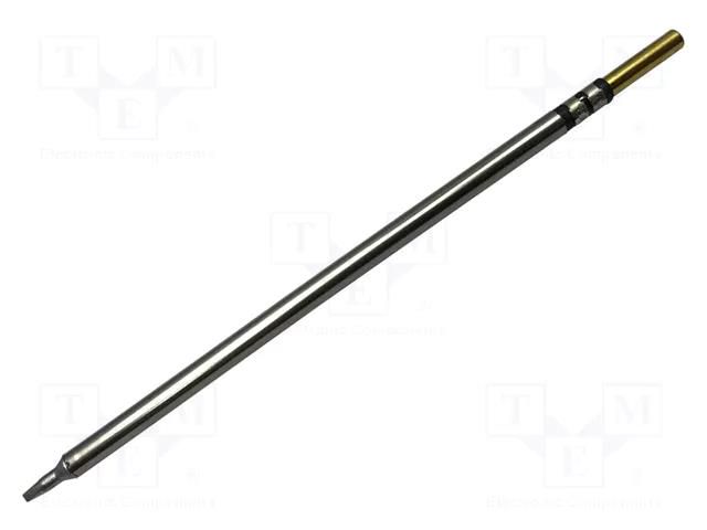Tip; chisel,elongated; 1.8mm; 413°C; for soldering station METCAL CVC-7CH0018S
