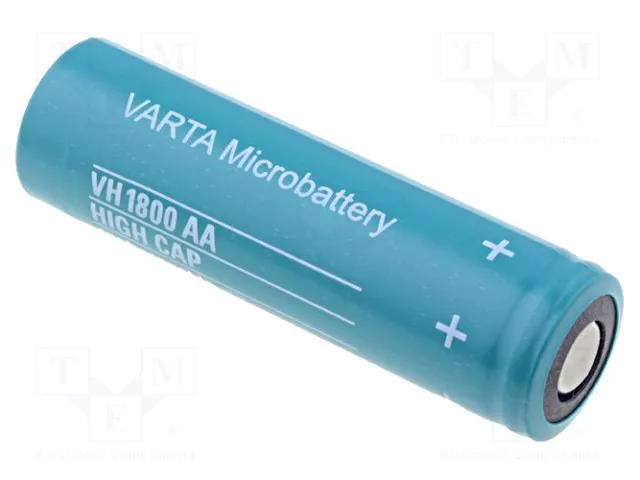 Re-battery: Ni-MH; AA; 1.2V; 1800mAh VARTA MICROBATTERY ACCU-AA/VH1800