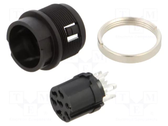 Connector: circular; 678; 32V; 5A; PIN: 7; socket; female; soldering BINDER 99-0624-00-07