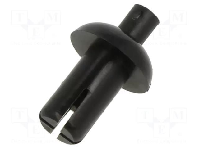 Rivet; polyamide; L.rivet: 8.9mm; Panel cutout diam: 5.1mm; black DREMEC DR8G4055.0X7.0B