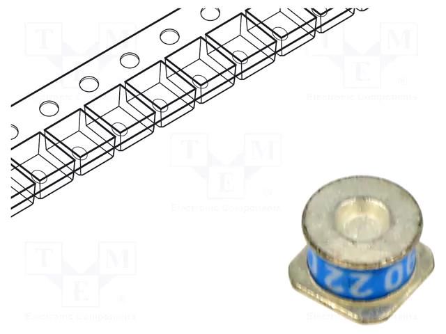 Arrester: surge arrester; SMD; Ø4x6.2mm; 90V; 5kA; 10GΩ; GDT LITTELFUSE SL1002A090SM