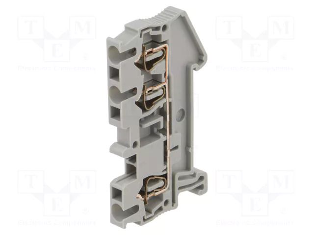 Splice terminal: rail; ST; spring clamp; grey; 31A; polyamide; TS35 PHOENIX CONTACT ST2.5-TWIN