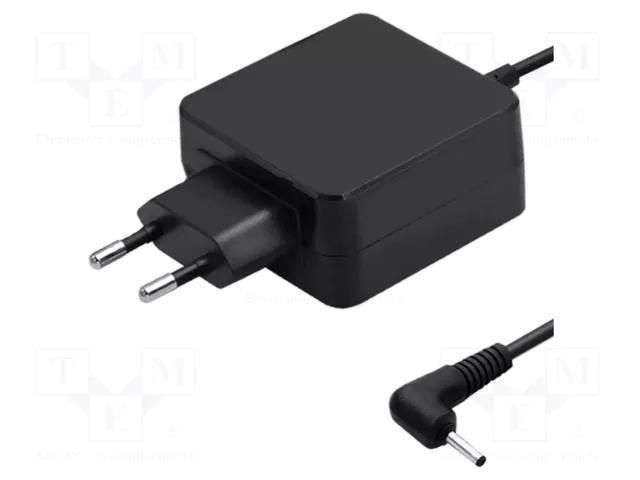 Power supply: switching; mains,plug-in; 12VDC; 3.33A; 40W QOLTEC ZSI-50067